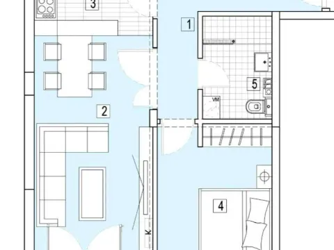 Sale, apartment, 60m², Dobrota, Kotor - image 2