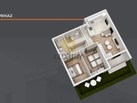 Prodaja, dvosoban stan, 70m², Gornja Gorica, Podgorica - image 2