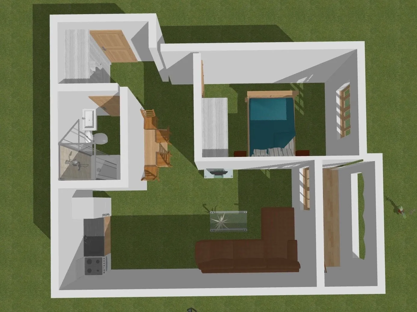 Prodaja, dvosoban stan, 49m², Barutana, Podgorica