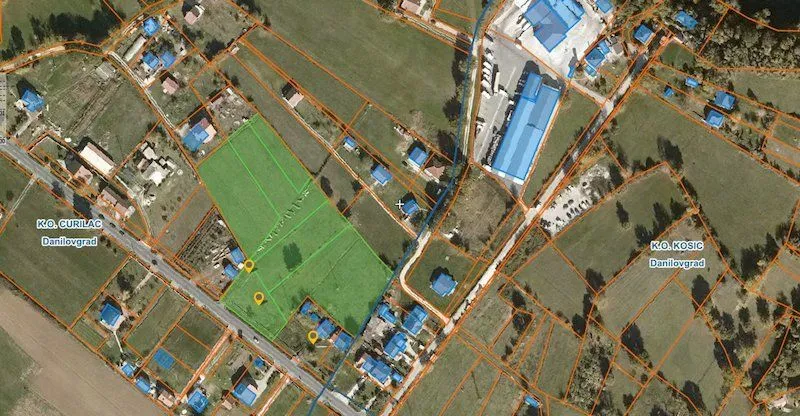 Prodaja, plac, 11560m², Ćurilac, Danilovgrad