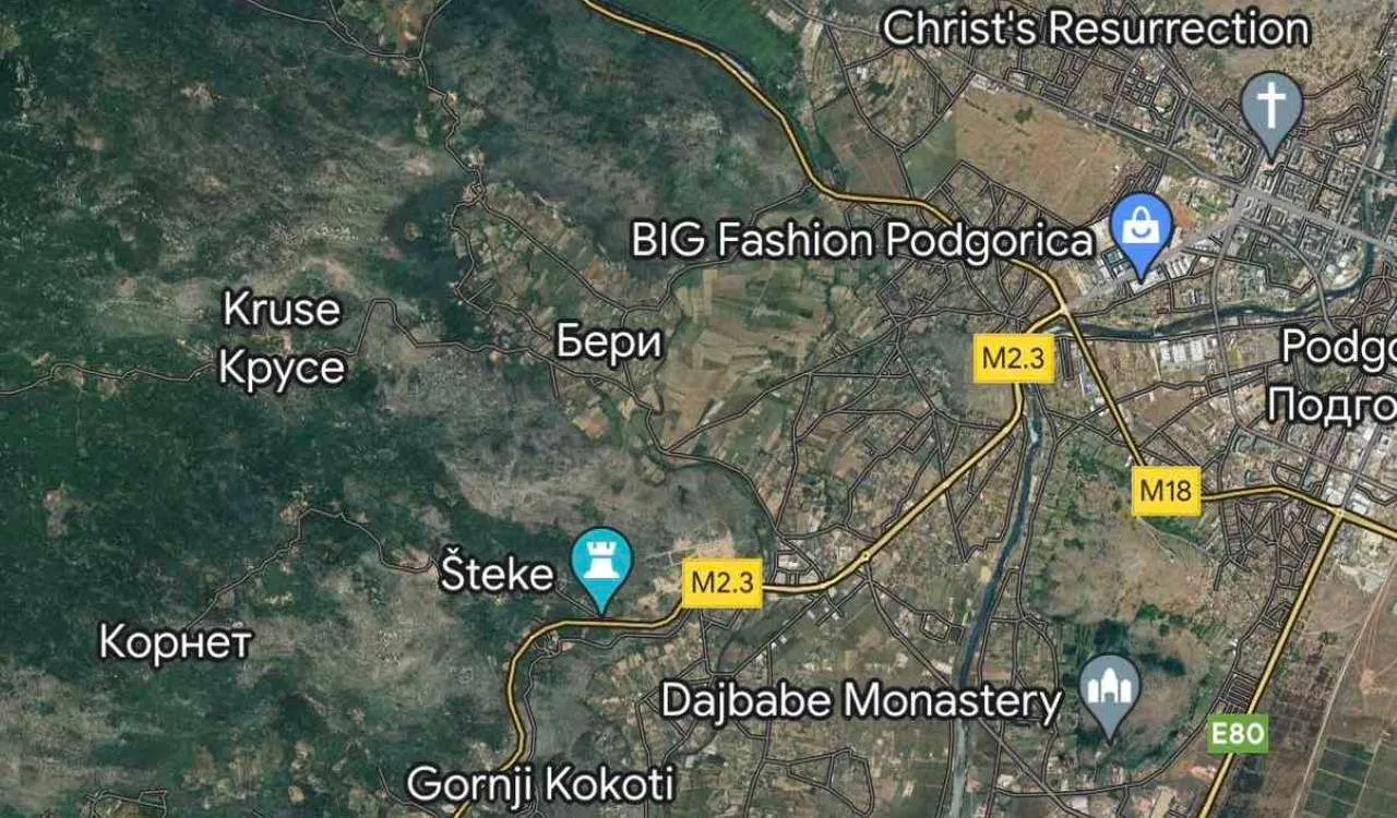 Prodaja, plac, 8831m², Podgorica, Crna Gora