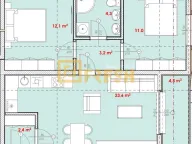 Sale, two bedroom apartment, 61m², Cetinje, Crna Gora - image 8