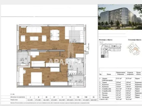 Sale, three bedroom apartment, 76m², Tošin bunar, Novi Beograd Sve Podlokacije - image 4