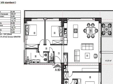 Sale, three bedroom apartment, 157m², Budva, Crna Gora - image 9