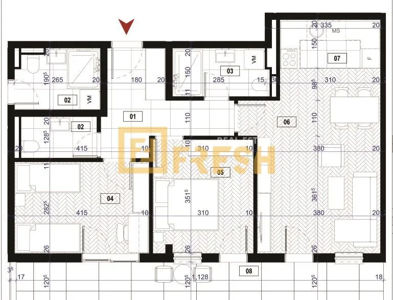Prodaja, dvosoban stan, 68m², Zabjelo, Podgorica