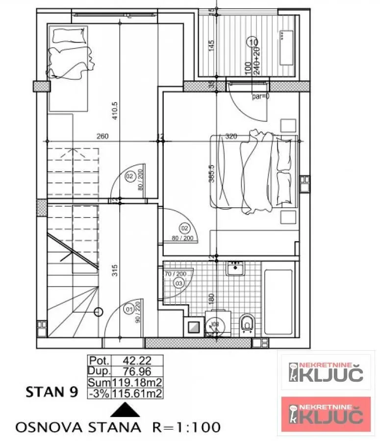 Prodaja, stan, 119m², Telep, Novi Sad Sve Podlokacije