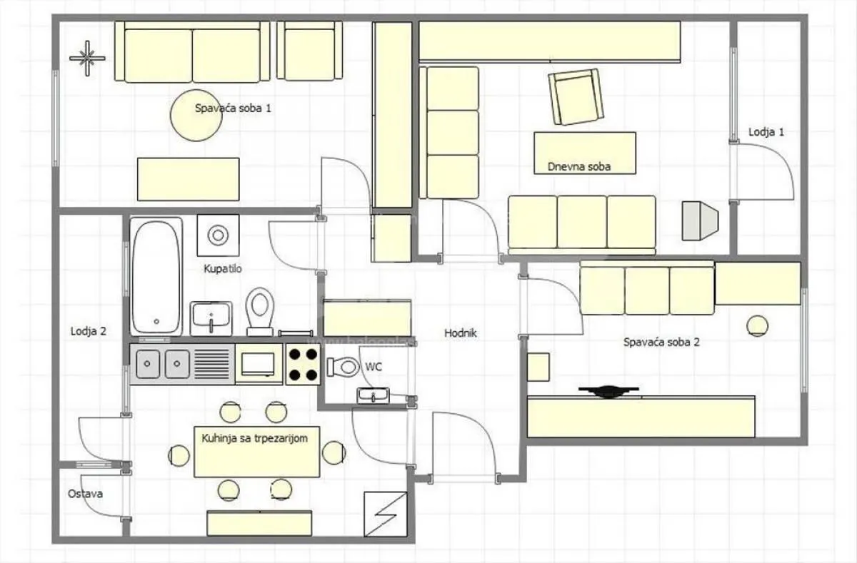 Prodaja, trosoban stan, 86m², Centar, Novi Sad