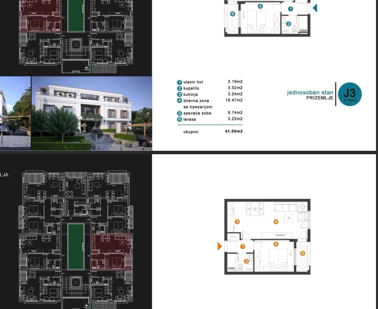 Prodaja, garsonjera, 27m², Dobrota, Kotor