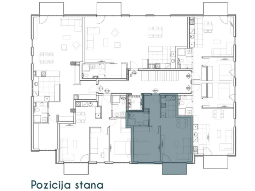 Sale, two bedroom apartment, 52m², Altina, Beograd