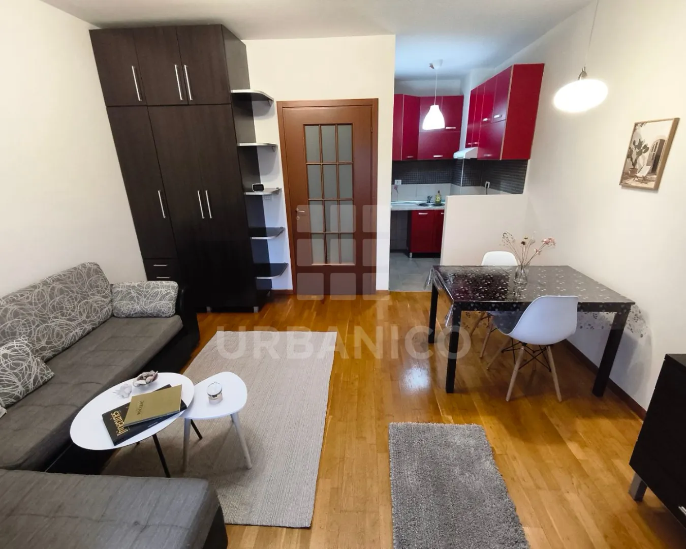 Rent, studio apartment, 32m², City Kvart, Podgorica