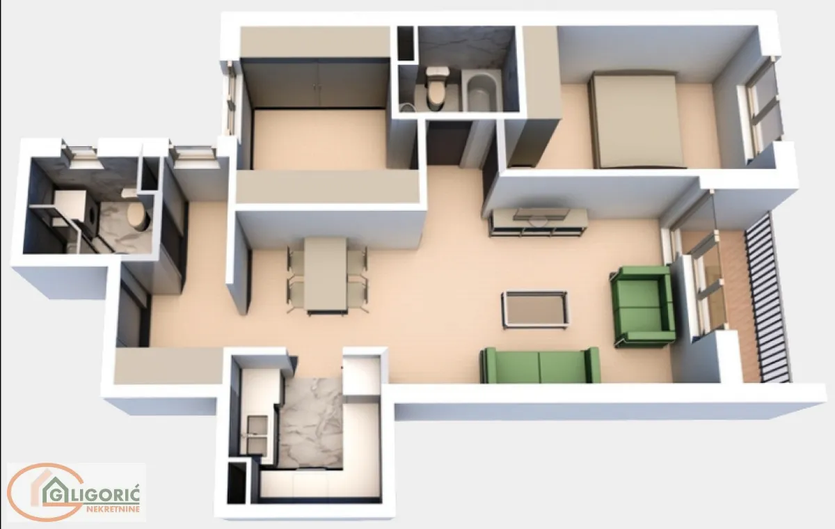 Prodaja, dvosoban stan, 66m², Cvetkova Pijaca, Zvezdara Sve Podlokacije