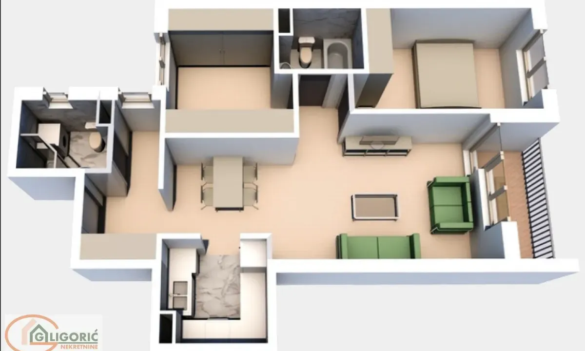 Prodaja, dvosoban stan, 66m², Cvetkova Pijaca, Zvezdara Sve Podlokacije