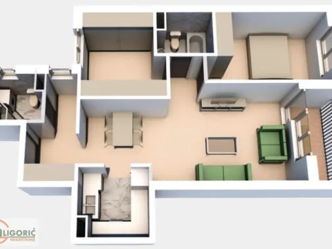 Sale, two bedroom apartment, 66m², Cvetkova Pijaca, Zvezdara Sve Podlokacije