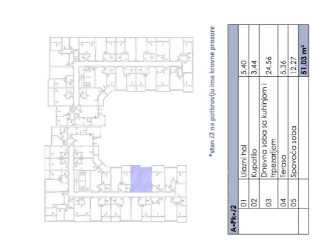 Prodaja, jednosoban stan, 51m², Ljubović, Podgorica - image 2