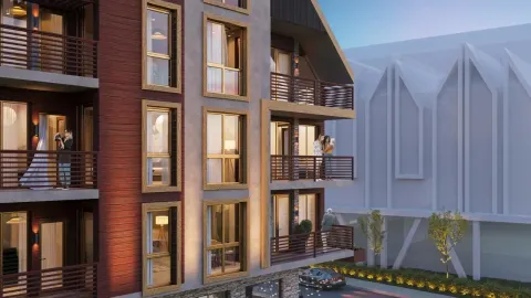 Spoljašnji izgled moderne stambene zgrade sa terasama i velikim prozorima. - image 19