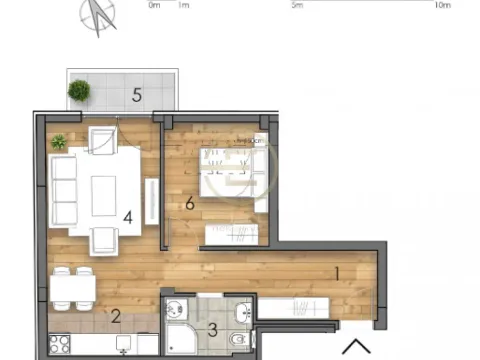 Prodaja, dvosoban stan, 48m², Detelinara, Novi Sad Sve Podlokacije - image 2