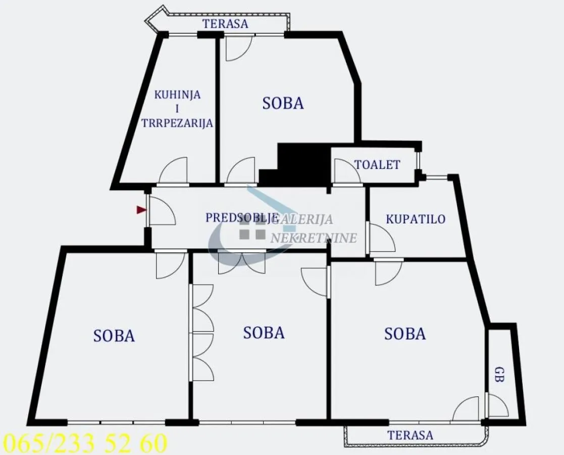 Prodaja, četvorosoban stan, 120m², Stari Grad, Beograd