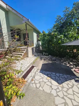 Pogled na dvorište i spoljašnjost kuće sa popločanom stazom. - image 15