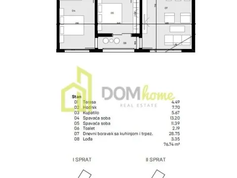 Prodaja, dvosoban stan, 77m², Donja Gorica, Podgorica - image 8