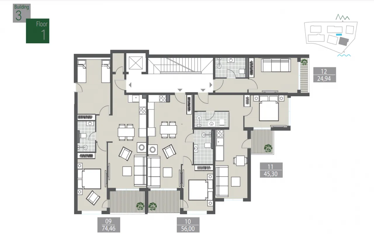 Prodaja, garsonjera, 33m², Tivat, Crna Gora
