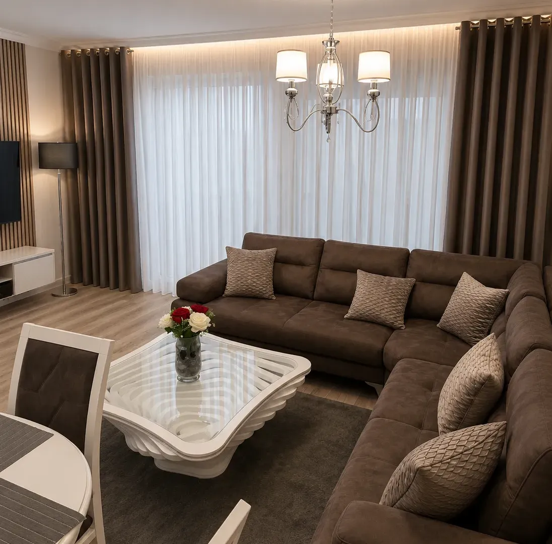 Izdavanje, dvosoban stan, 78m², Pržno, Budva