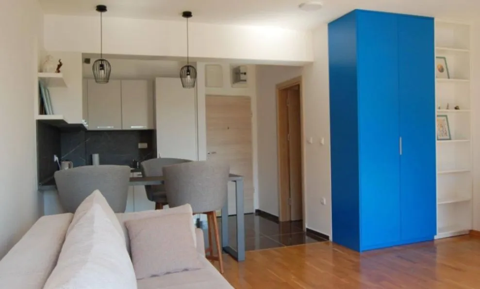 Daily-rent, studio apartment, 34m², Bečići, Budva