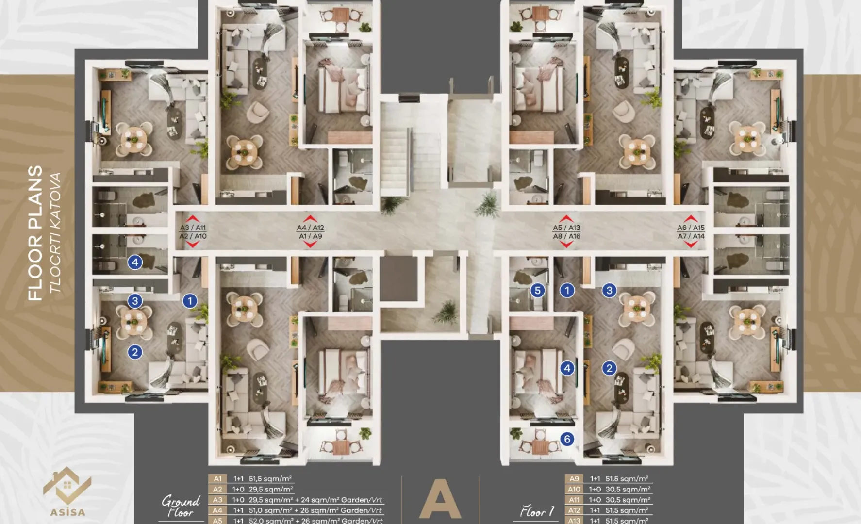 Sale, one bedroom apartment, 52m², Radanovići, Kotor