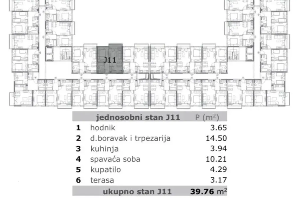 Sale, one bedroom apartment, 40m², Zabjelo, Podgorica