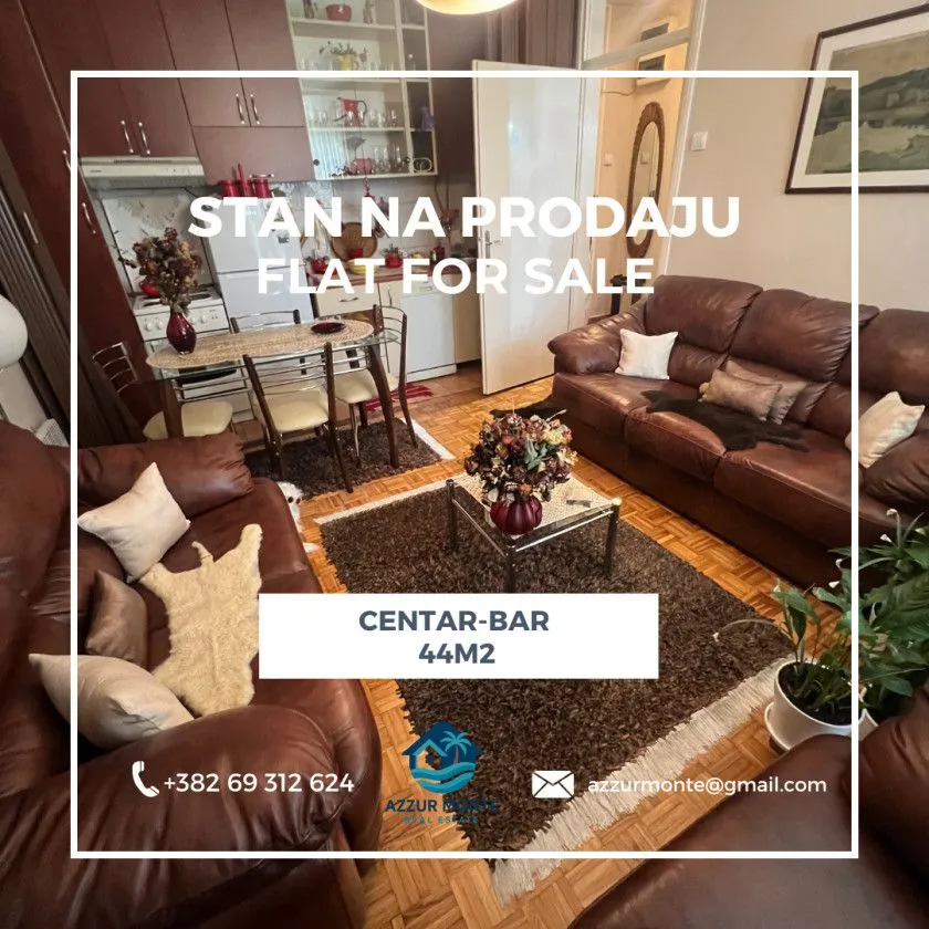 Prodaja, stan, 44m², Centar, Bar