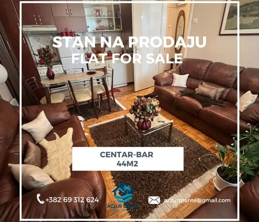 Prodaja, stan, 44m², Centar, Bar