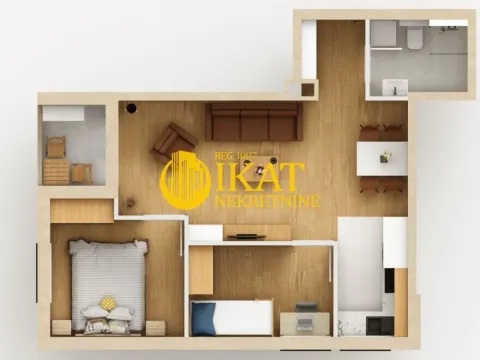 Sale, two bedroom apartment, 50m², Cvetanova Ćuprija, Zvezdara Sve Podlokacije - image 2