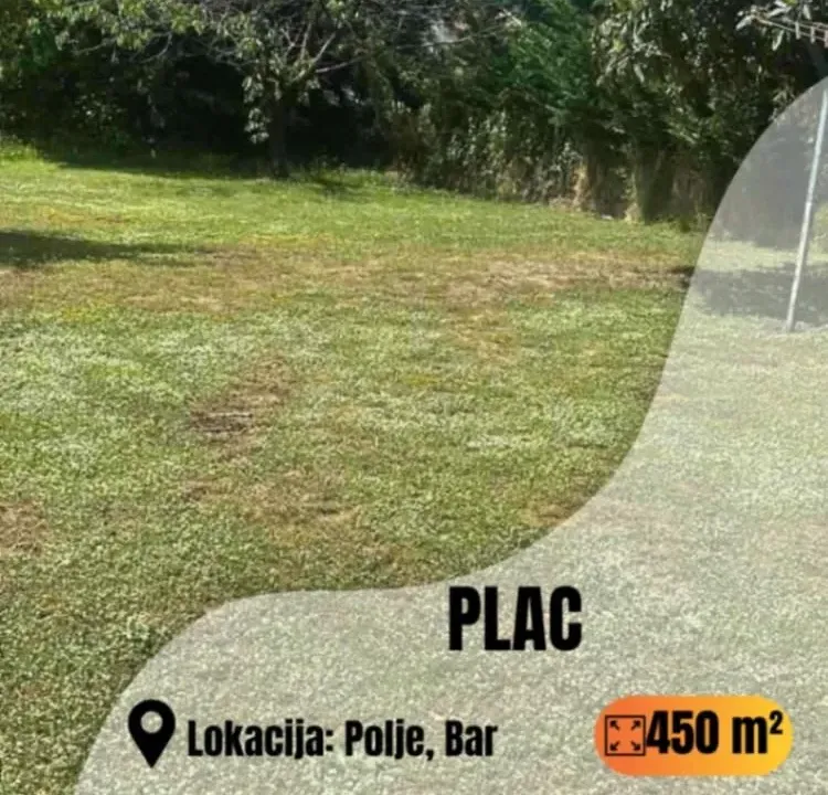 Sale, land lot, 450m², Polje, Bar