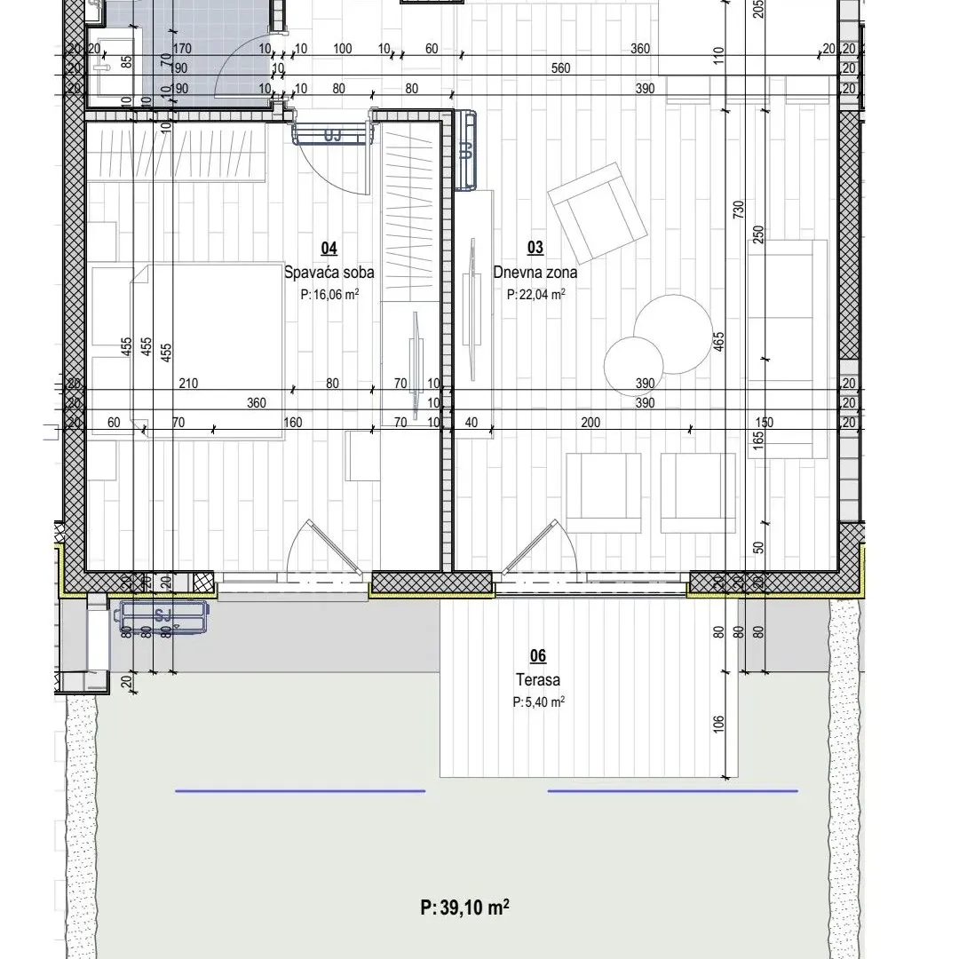 Sale, one bedroom apartment, 98m², Zabjelo, Podgorica