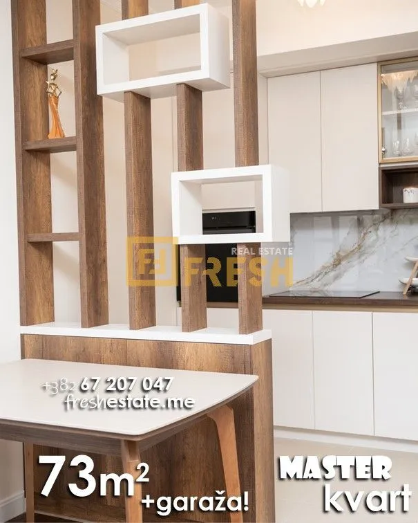 Prodaja, dvosoban stan, 73m², Master Kvart, Podgorica