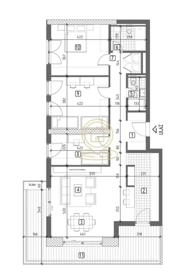 Prodaja, četvorosoban stan, 130m², Medijana, Niš