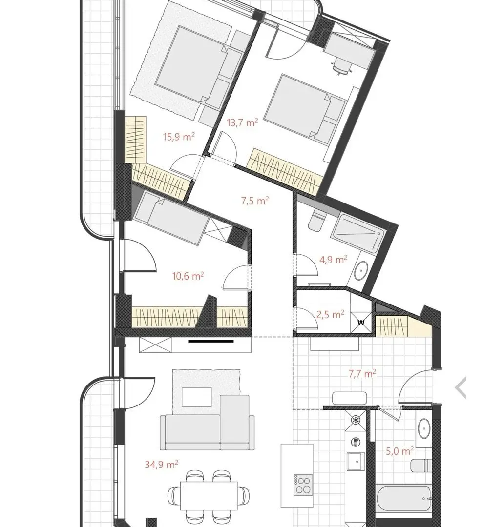 Prodaja, trosoban stan, 127m², Bjeliši, Bar