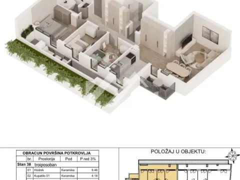 Prodaja, trosoban stan, 89m², Centar, Novi Sad - image 1