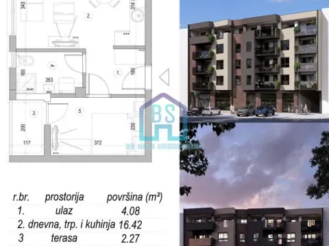 Prodaja, jednosoban stan, 35m², Mišeluk, Petrovaradin - image 2