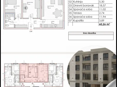 Sale, one bedroom apartment, 41m², Zabjelo, Podgorica - image 6