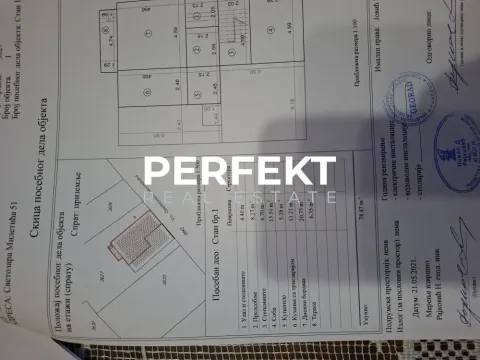 Arhitektonski nacrt nekretnine sa dimenzijama prostorija. - image 20