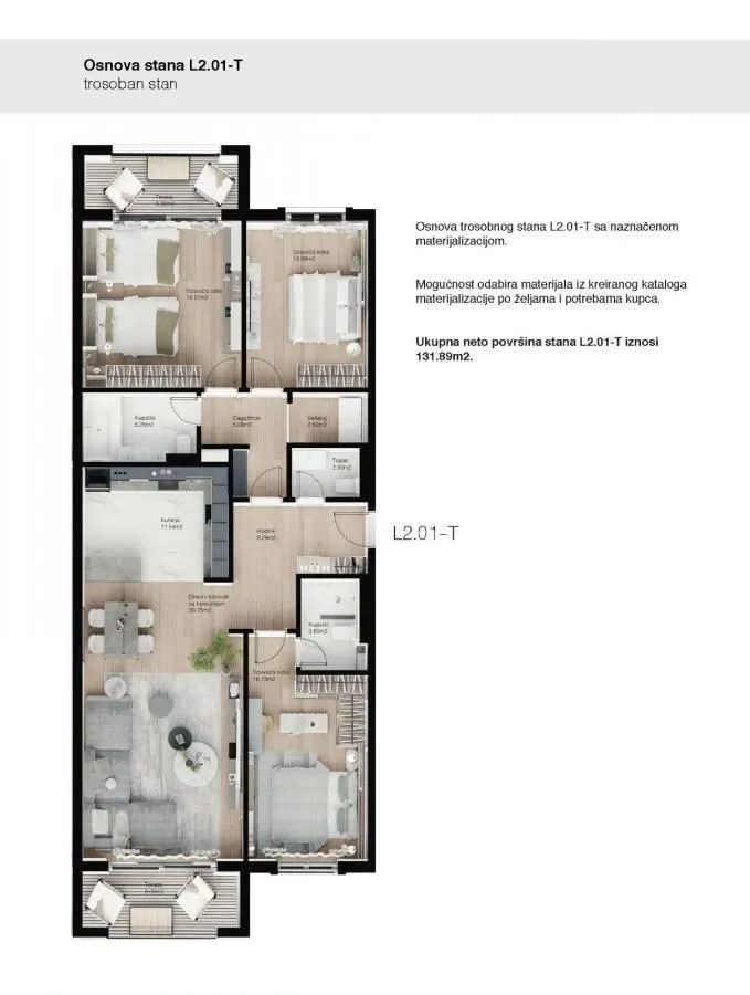 Prodaja, trosoban stan, 120m², Podgorica, Crna Gora