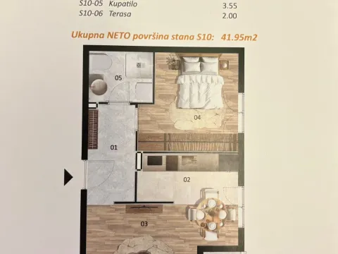 Prodaja, jednosoban stan, 40m², Zabjelo, Podgorica - image 7