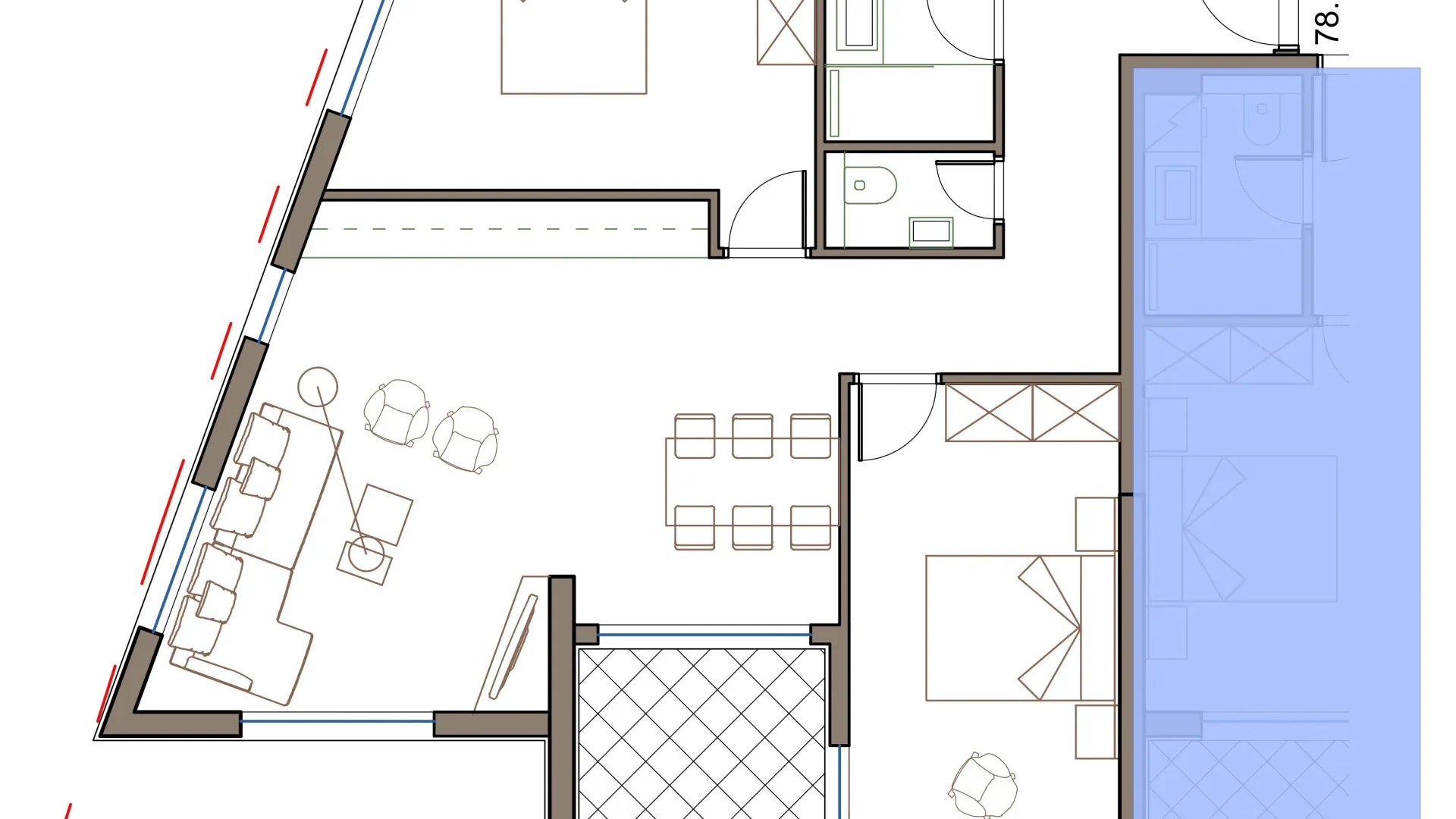 Sale, two bedroom apartment, 78m², Zabjelo, Podgorica