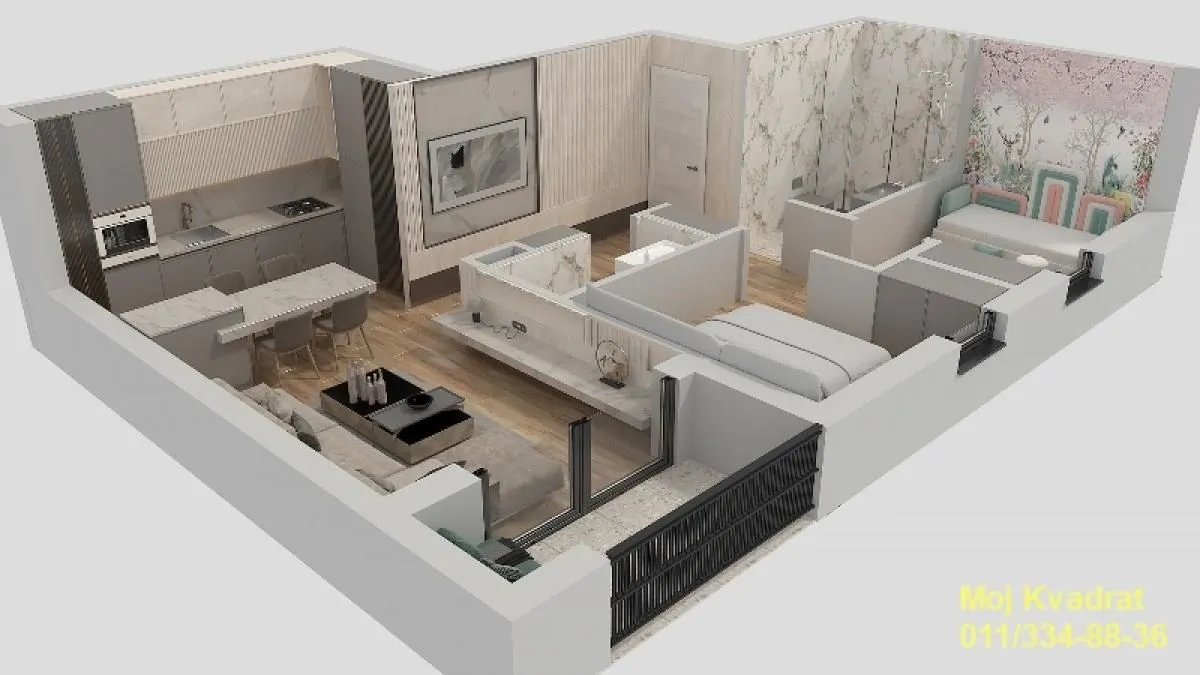 Sale, three bedroom apartment, 57m², Čukarica, Beograd