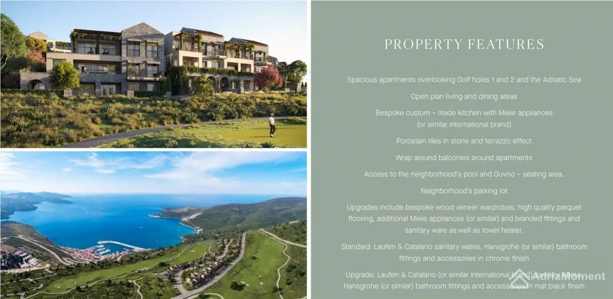 Sale, two bedroom apartment, 123m², Luštica Bay, Tivat