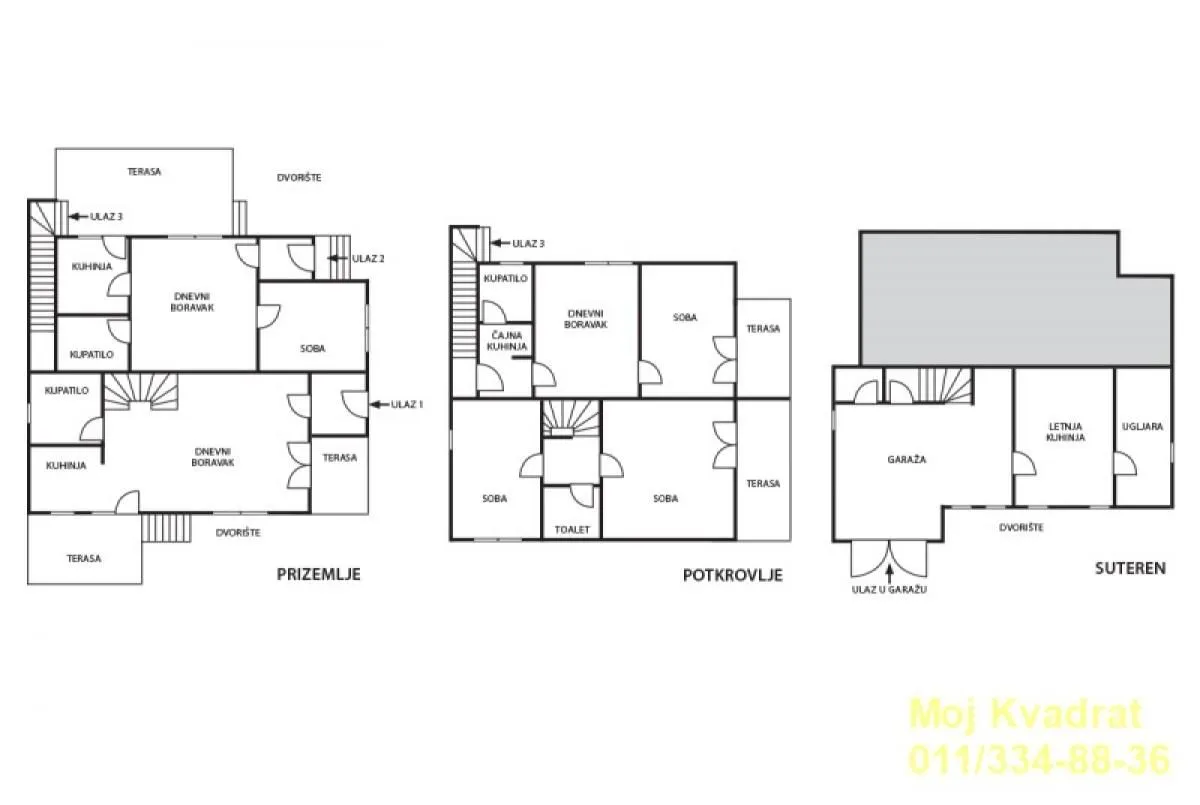 Sale, house, 250m², Dušanovac, Voždovac Sve Podlokacije