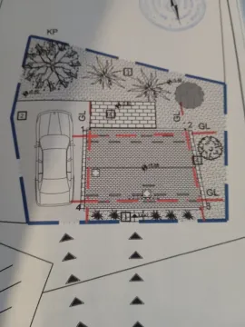 Situacioni plan i skica parcele sa prikazom parking mjesta. - image 13
