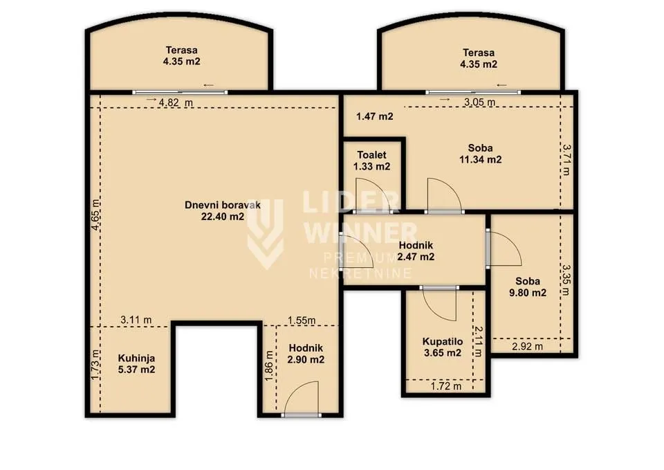 Prodaja, trosoban stan, 70m², Bogoslovija, Palilula Sve Podlokacije