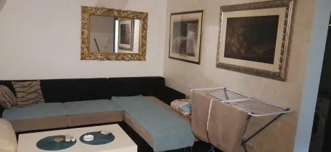 Living room featuring a corner sofa and framed wall art. - image 2