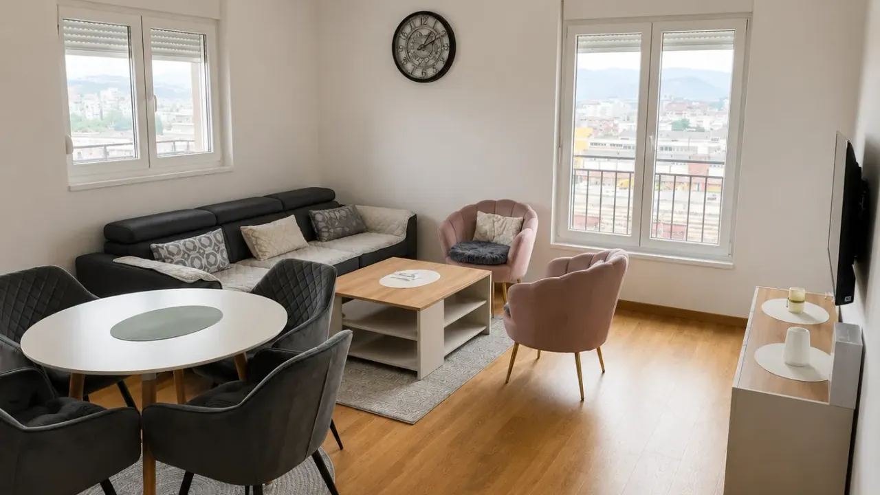 Rent, two bedroom apartment, 65m², Stari Aerodrom, Podgorica